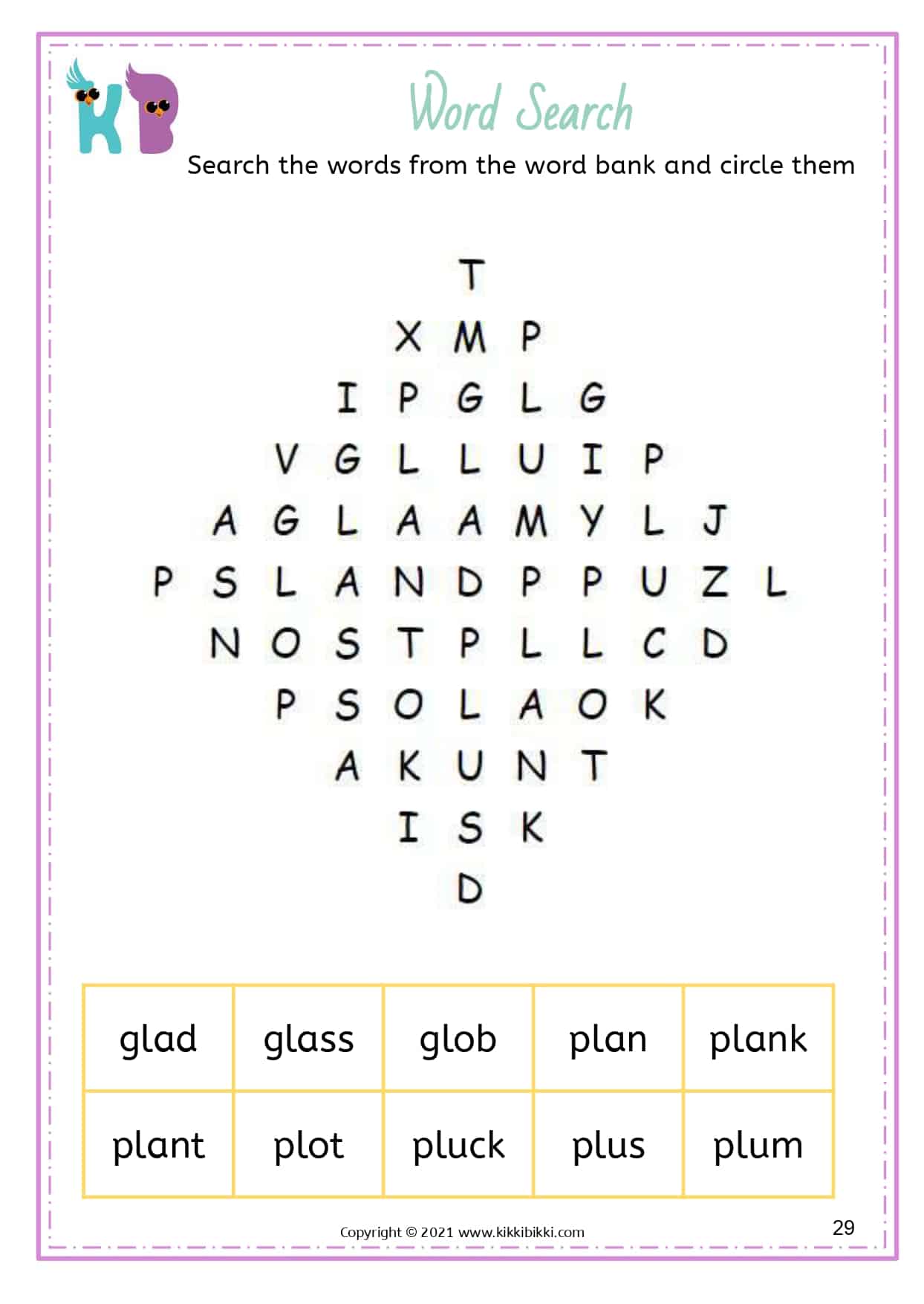 Mastering Phonics: CCVC Fluency - Word Search Worksheets