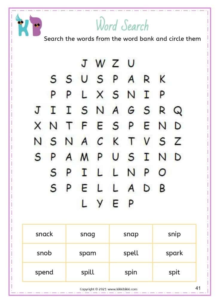 CCVC Word Search Fun