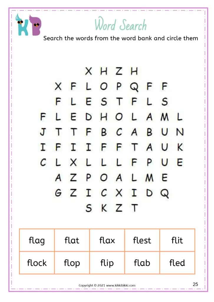 CCVC Word Search Puzzles