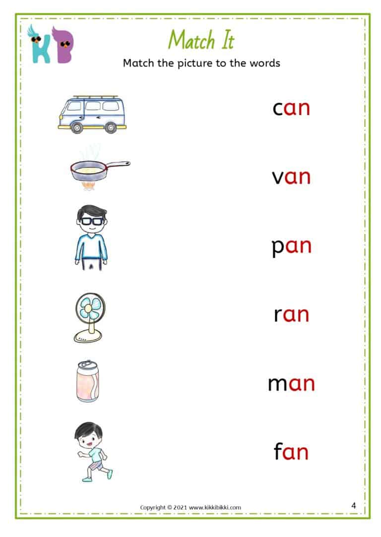 Short Vowels Worksheets