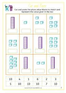 PLACE VALUE - Free Math Kindergarten Worksheets - KikkiBikki