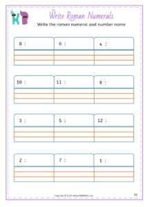 ROMAN NUMERALS for Kindergarteners - KikkiBikki