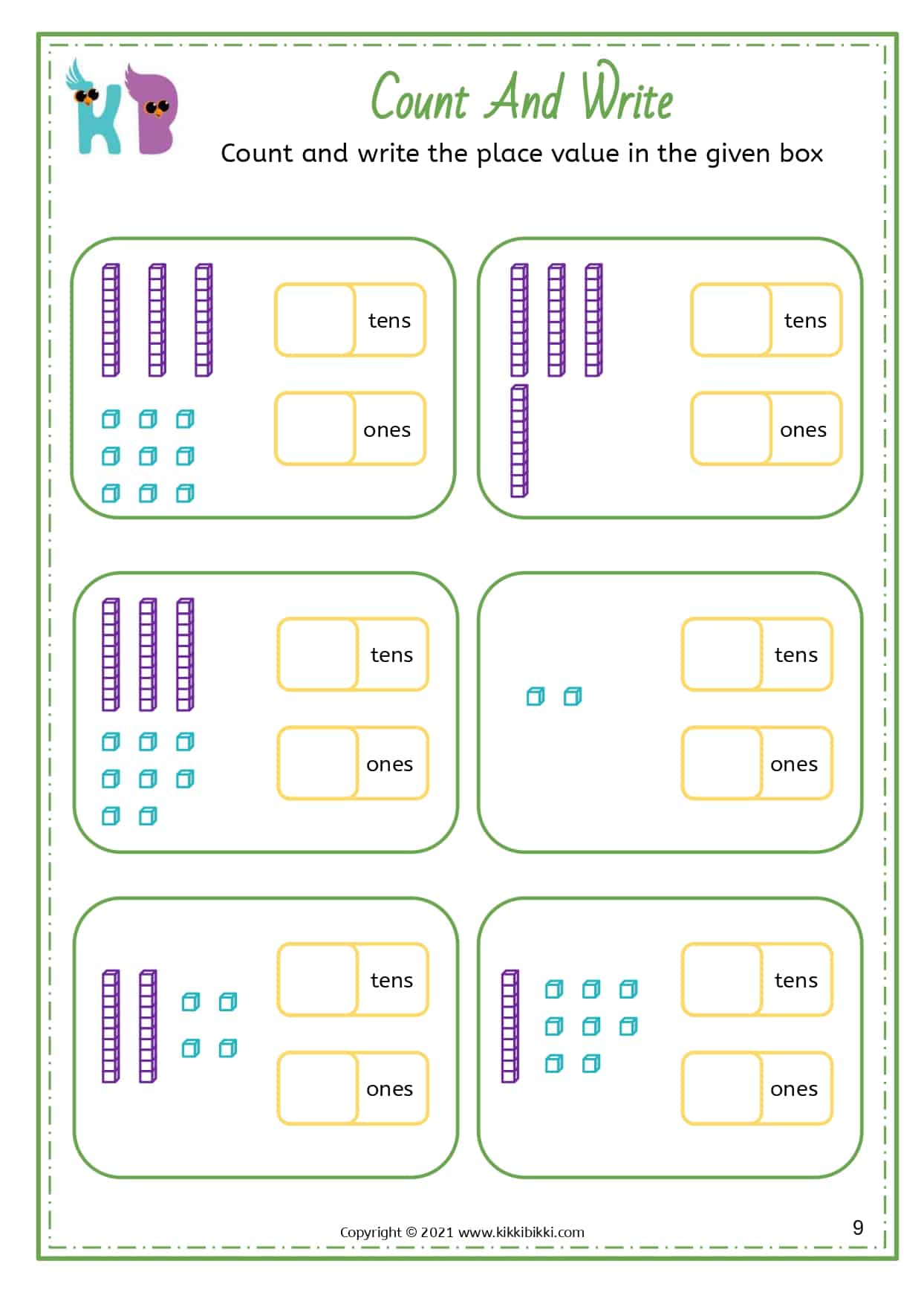 PLACE VALUE WORKSHEETS - KikkiBikki