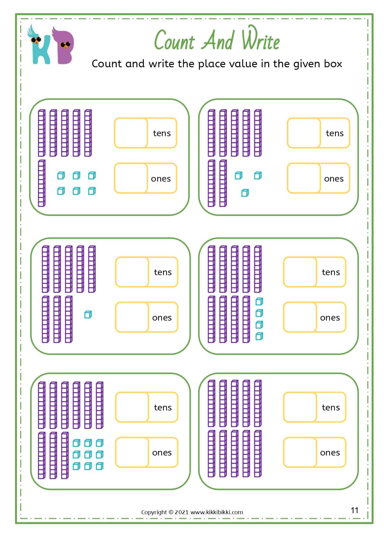 PLACE VALUE WORKSHEETS - KikkiBikki