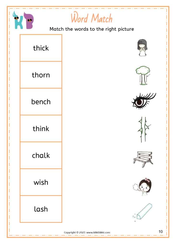 Free Phonics Worksheets for Kindergarten