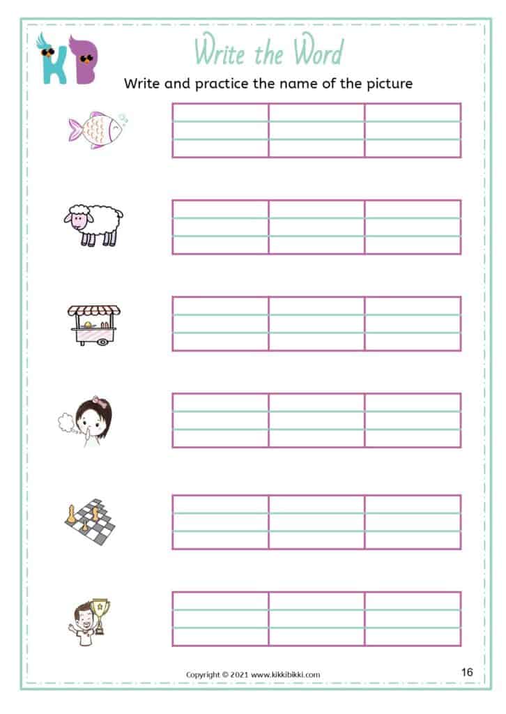 Printable Phonics Worksheets for Free