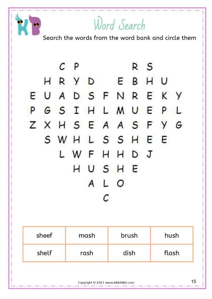 Kindergarten Phonics Worksheets PDF