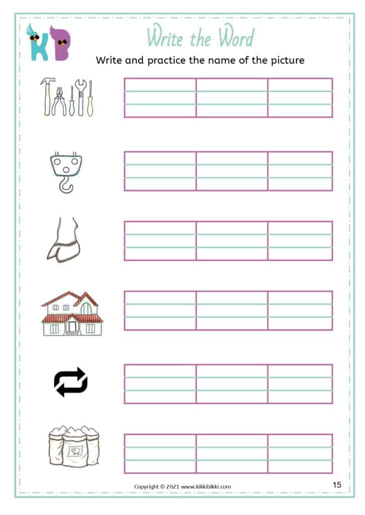 Preschool Phonics Worksheet