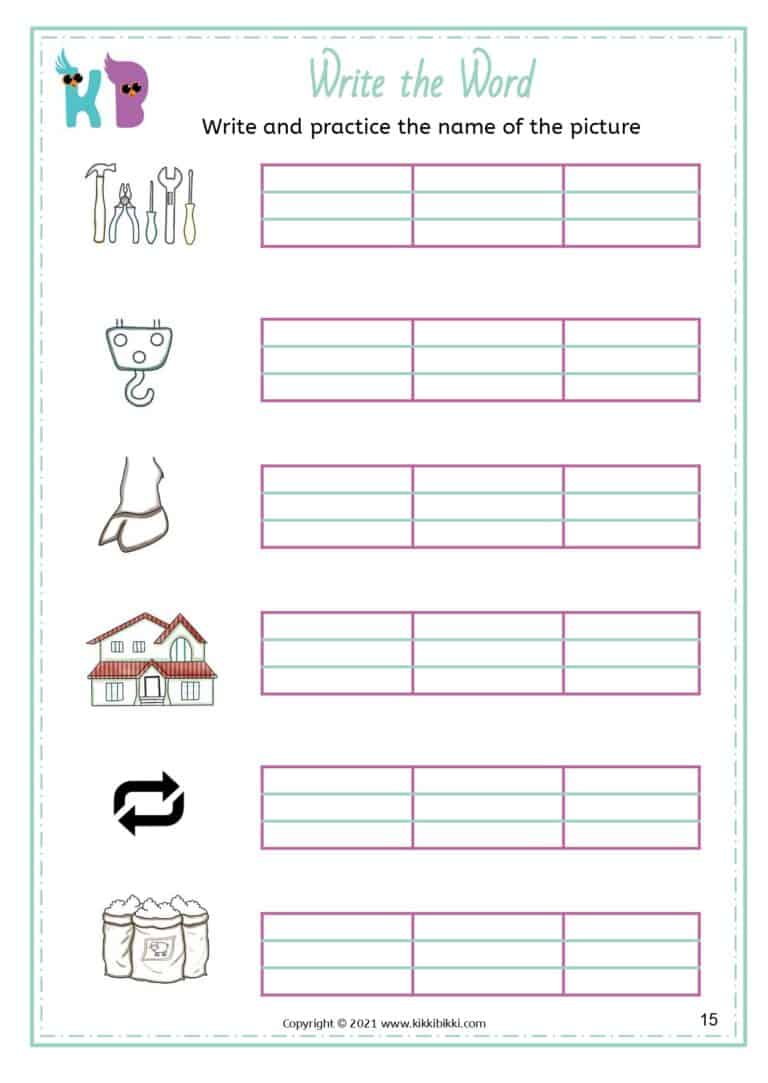 Preschool Phonics Worksheet