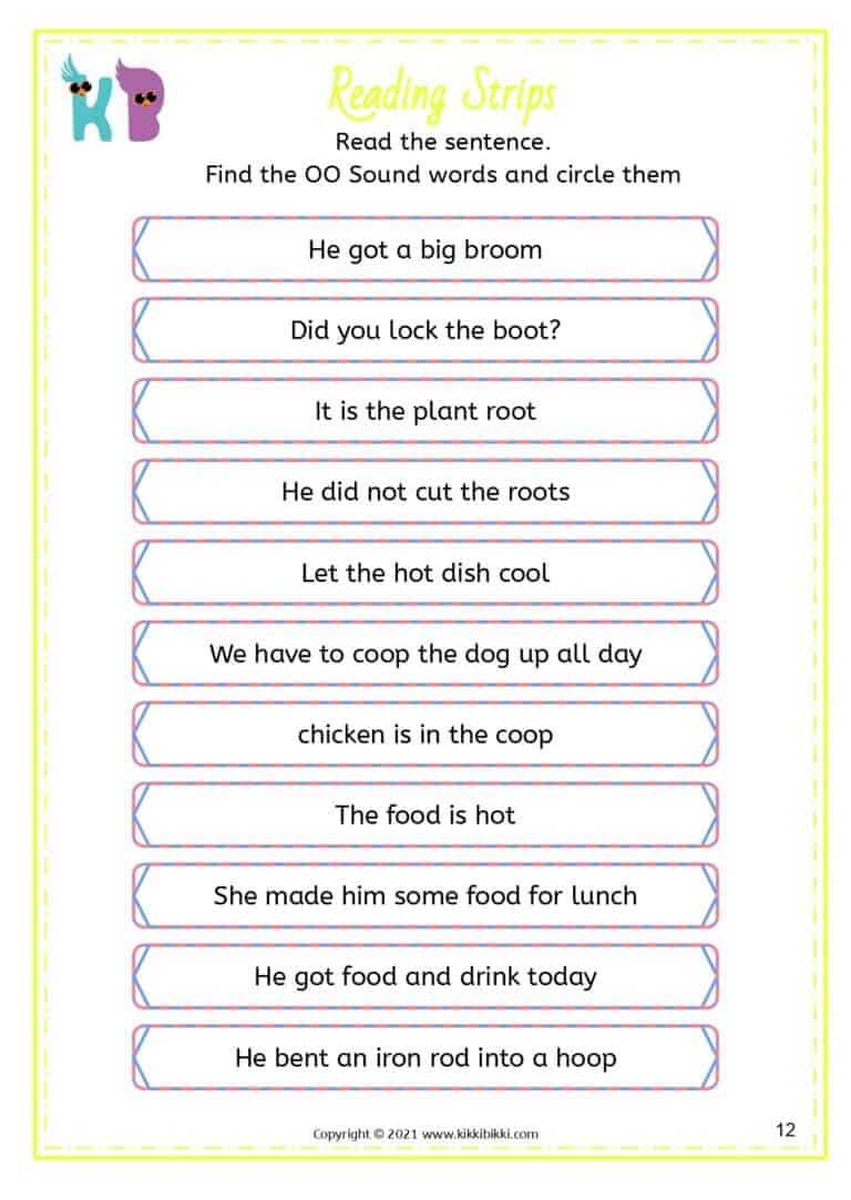 Phonics Worksheet for Kindergarten