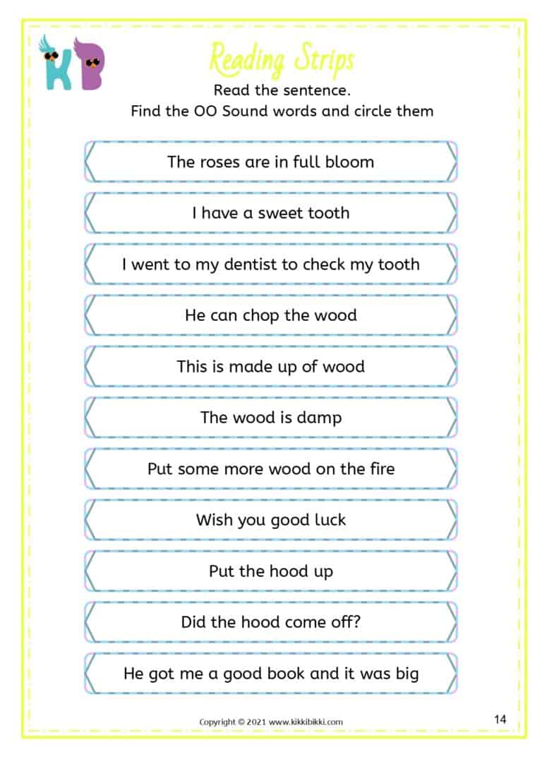 Fun Phonics Activity Sheet
