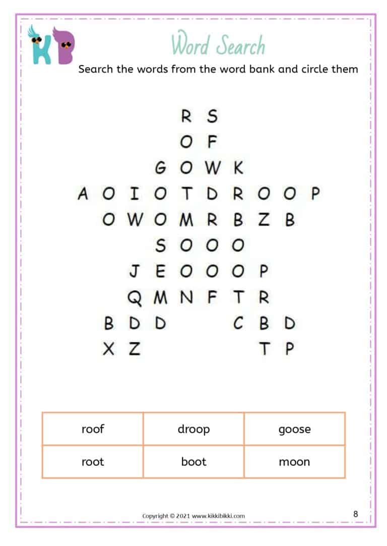 Preschool Phonics Activity Sheet