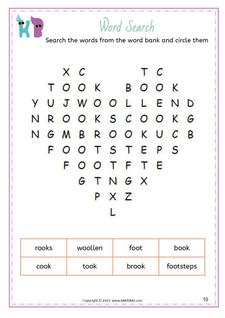 Phonics Activity Sheet for Kids