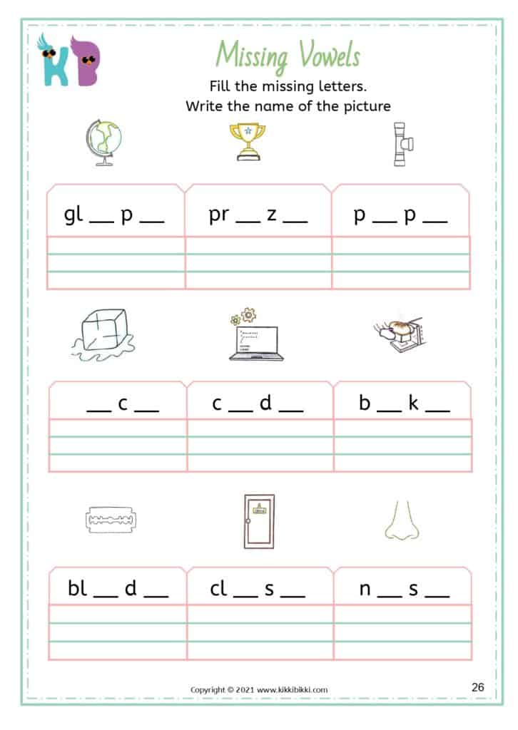 Silent e long vowels for young learners