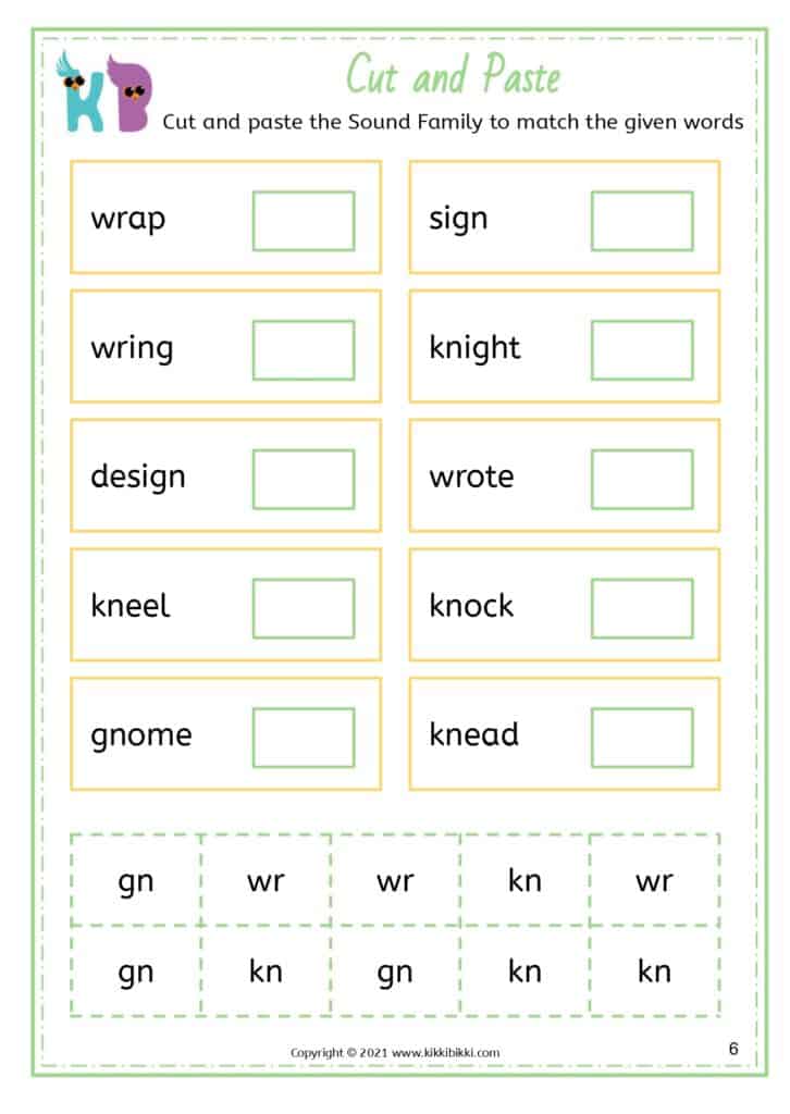 Homeschooling: Alternative Spelling wr, kn, gn