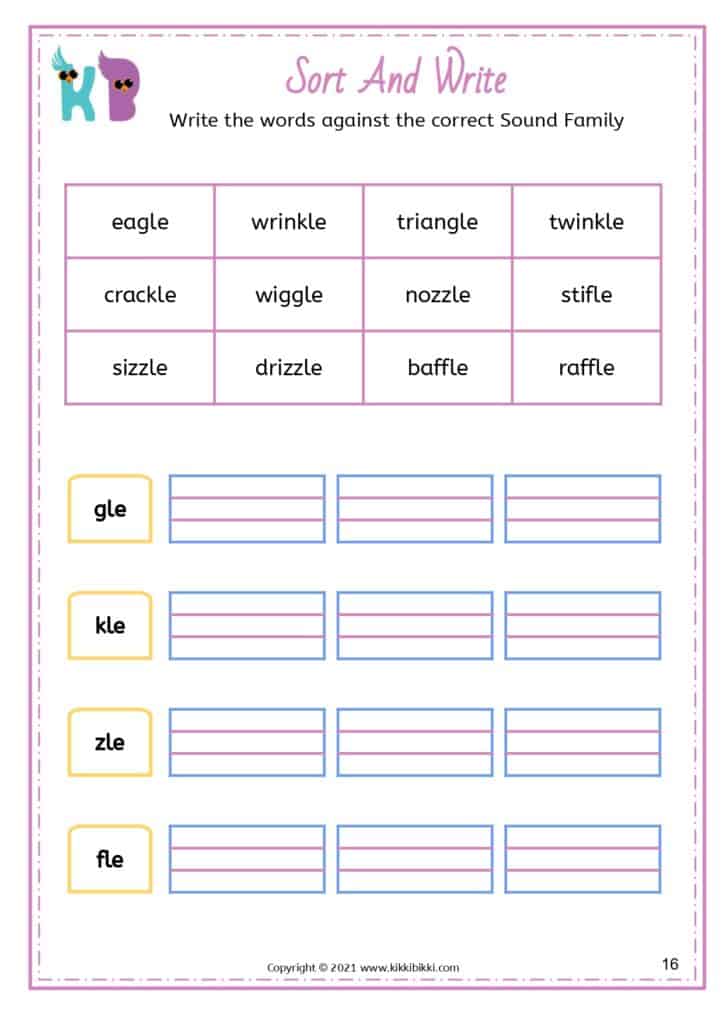 Printable CVC Learning Worksheets