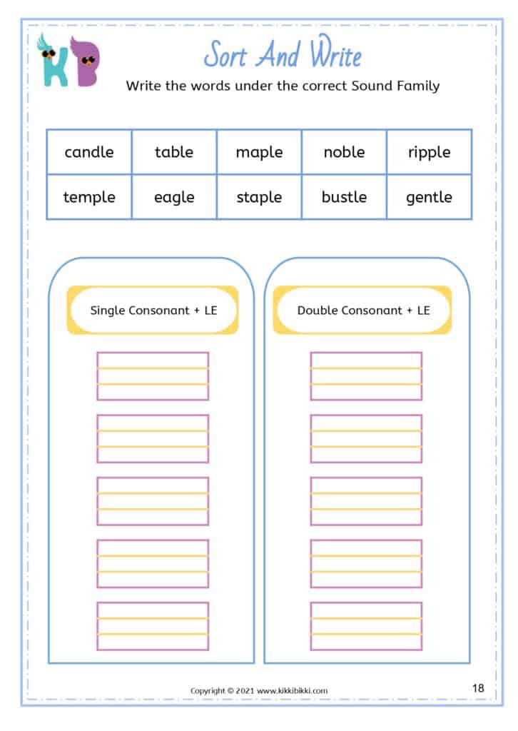 Free CVC Learning Worksheets