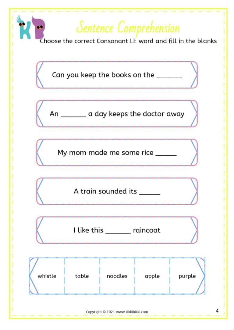 Phonics Curriculum: Free Worksheets