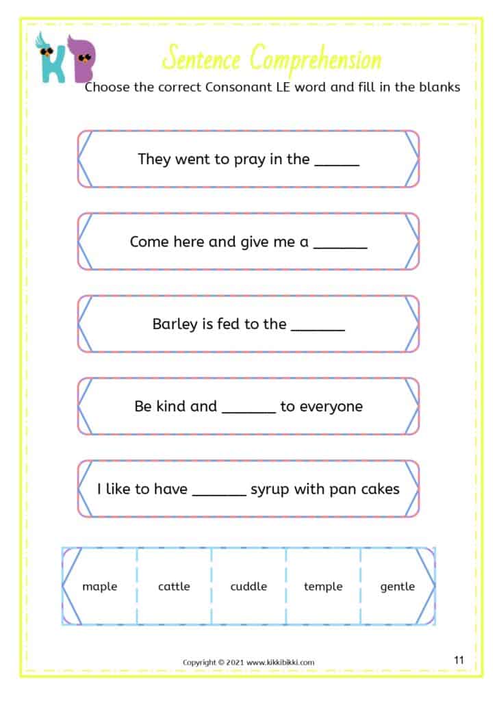 Phonics Exercises: Free Worksheets