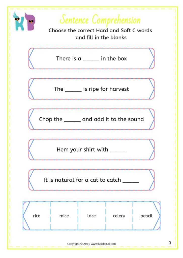 Printable Phonics Worksheets