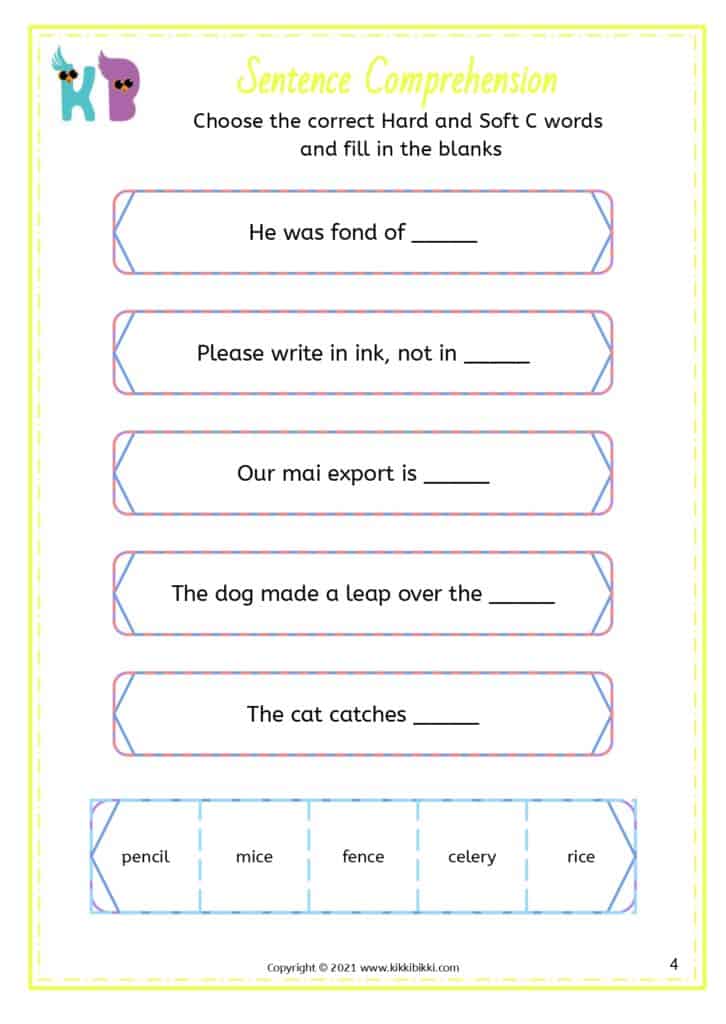 Phonics Worksheets for Free