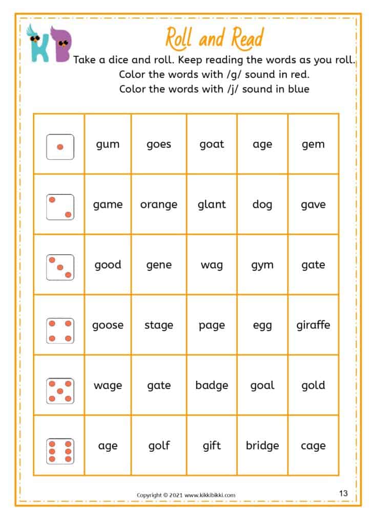 Free Phonics Worksheets for Kindergarten