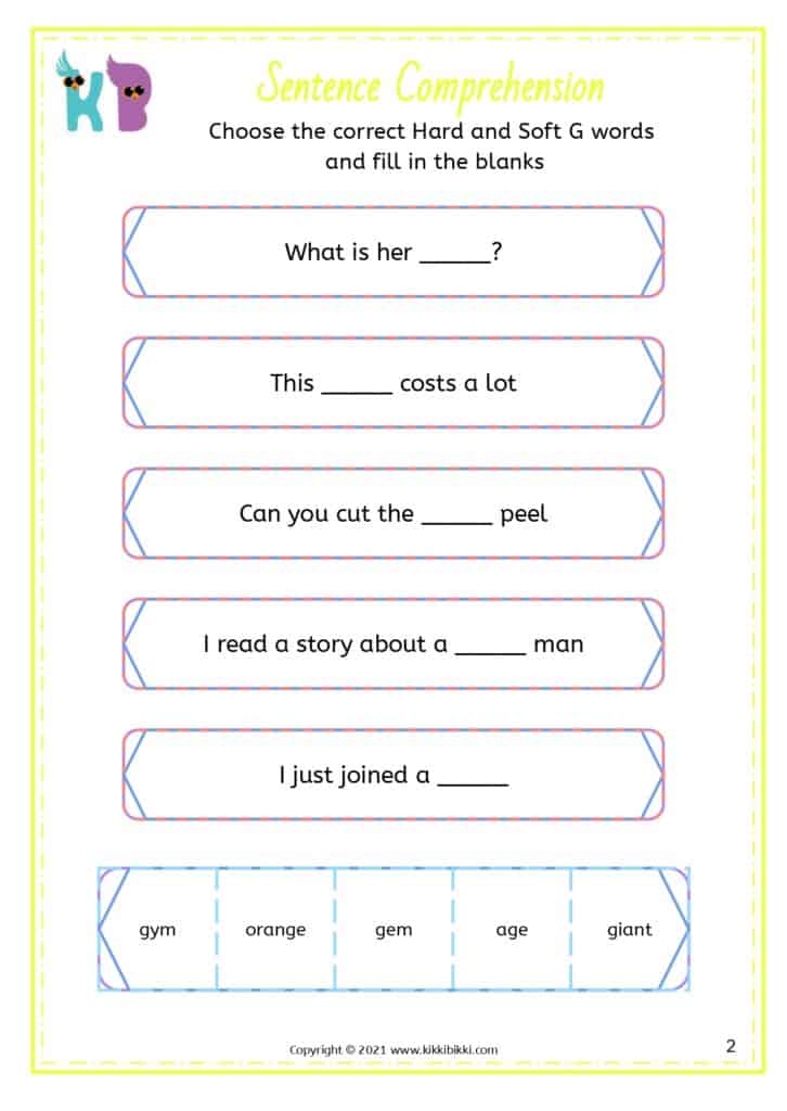 Comprehension Learning Worksheets PDF