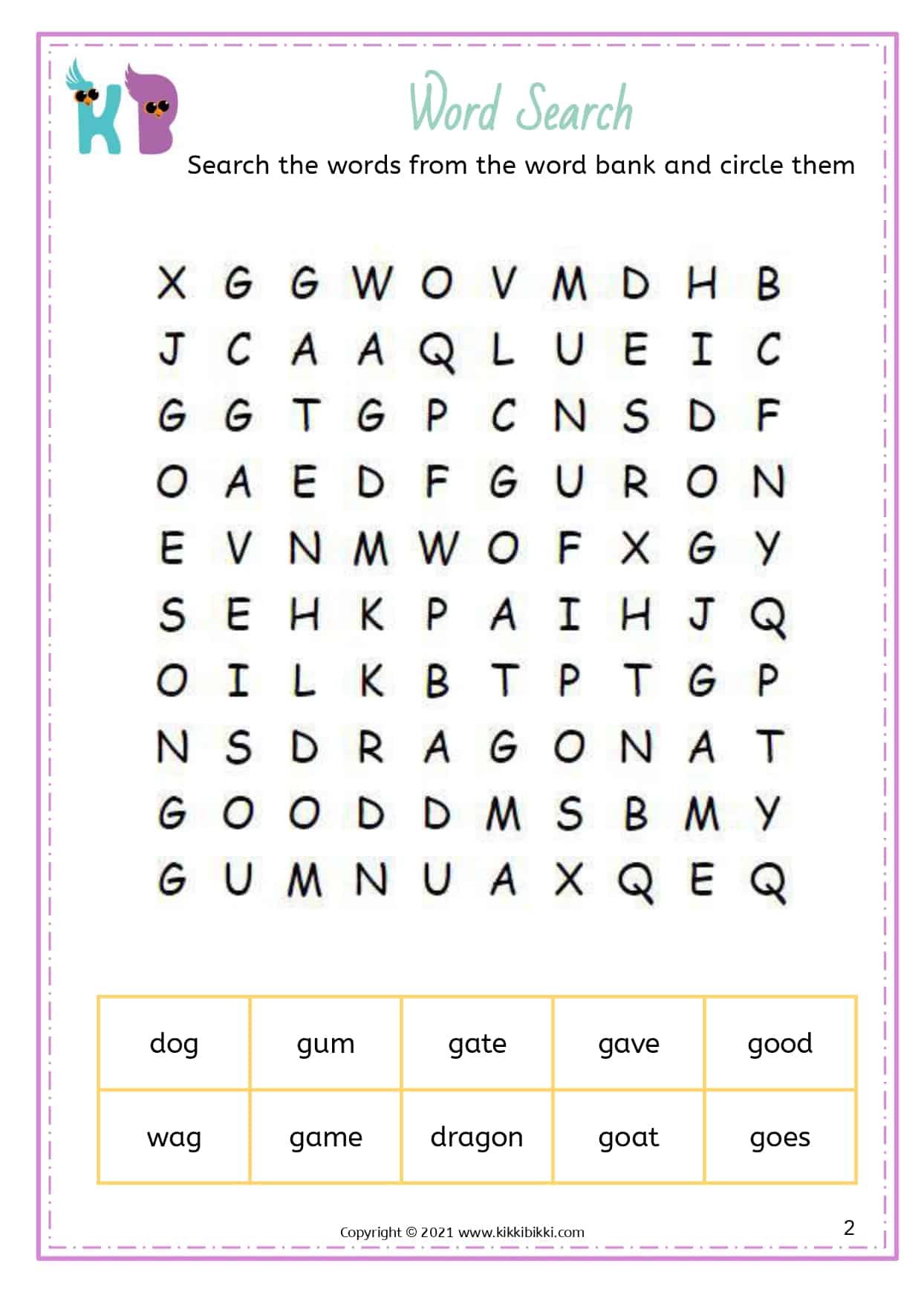 "Fluency and Word Search Worksheets for Soft 'G' Phonics"