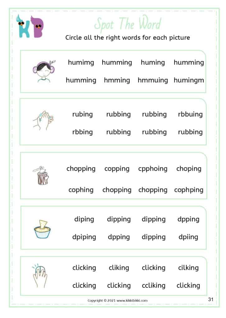 Phonics Read and Find for Kindergarten