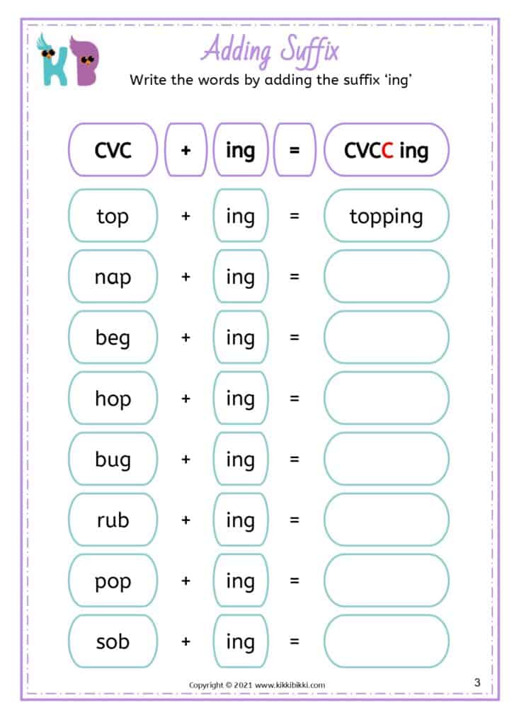 Phonics Learning Worksheet