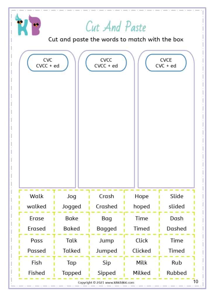 Phonics Learning Worksheet