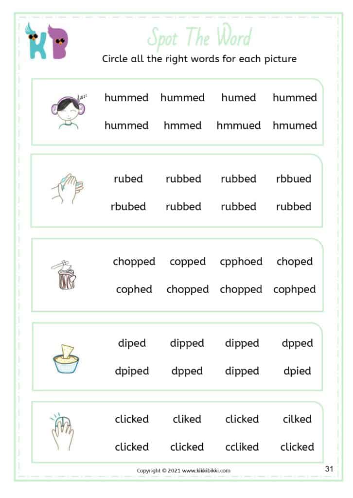 Interactive Phonics Activity Sheet