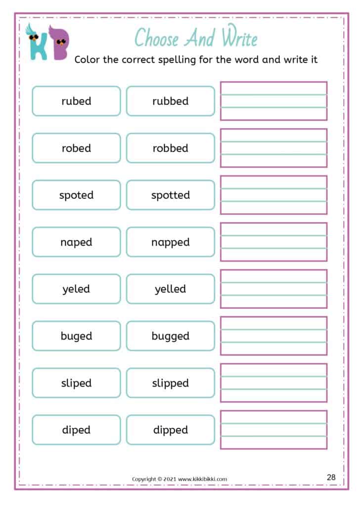 Phonics Learning Worksheet