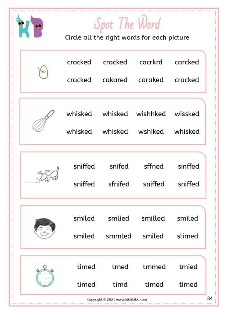 Printable Worksheet for Phonics