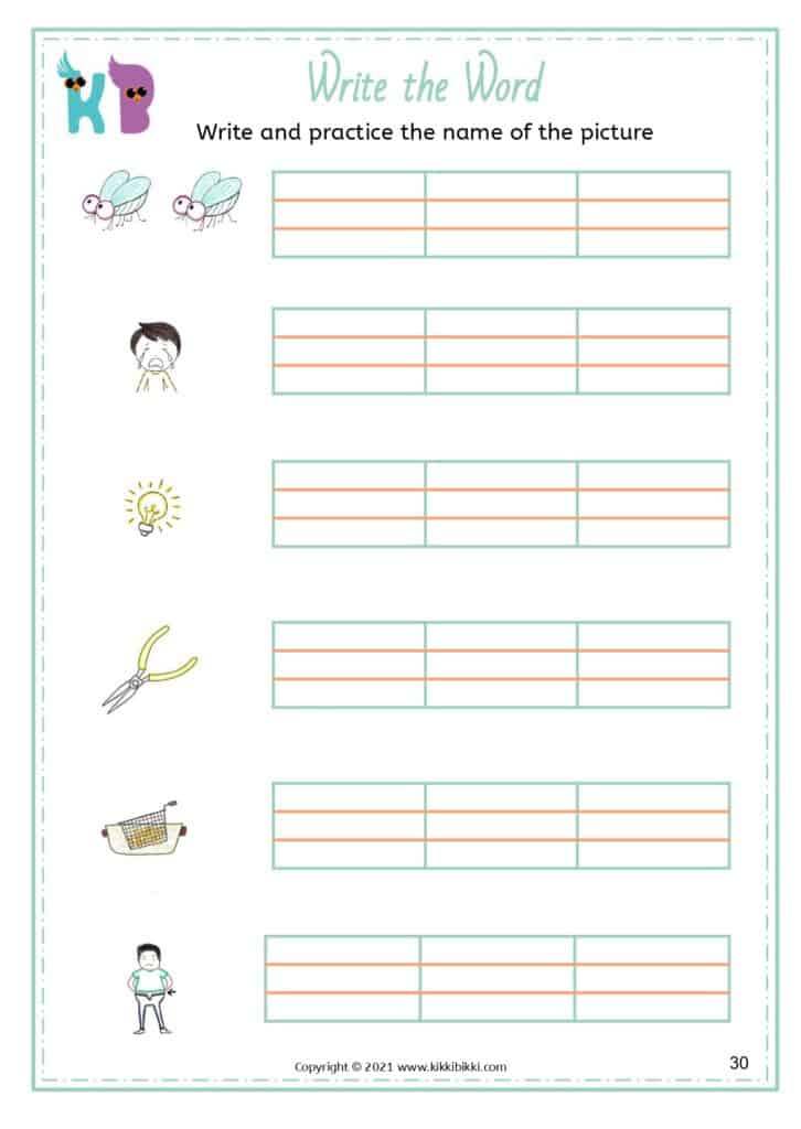 Phonics CVC Worksheet