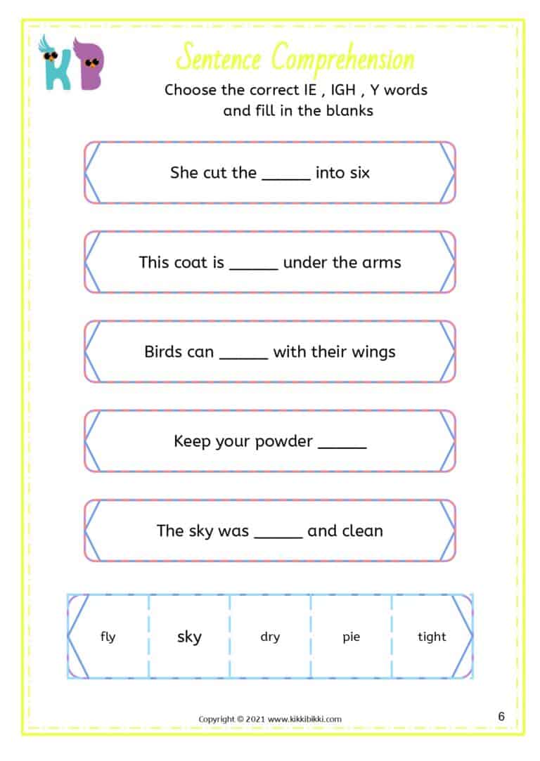 Language Arts: Introduction to y Sound