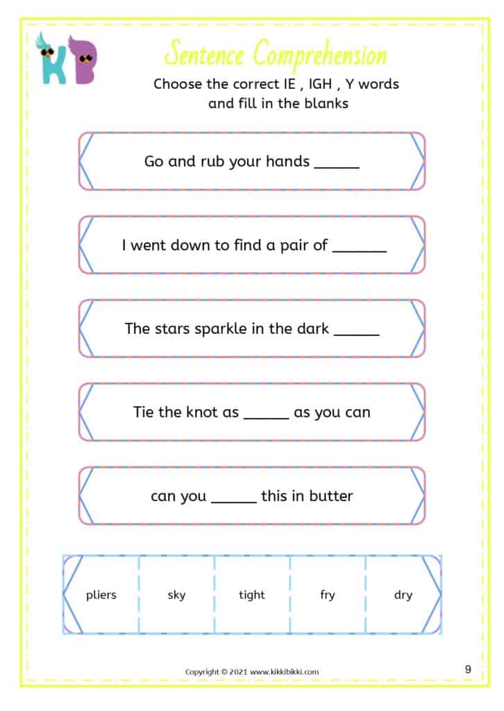 Learning Phonics: Introduction to y Sound