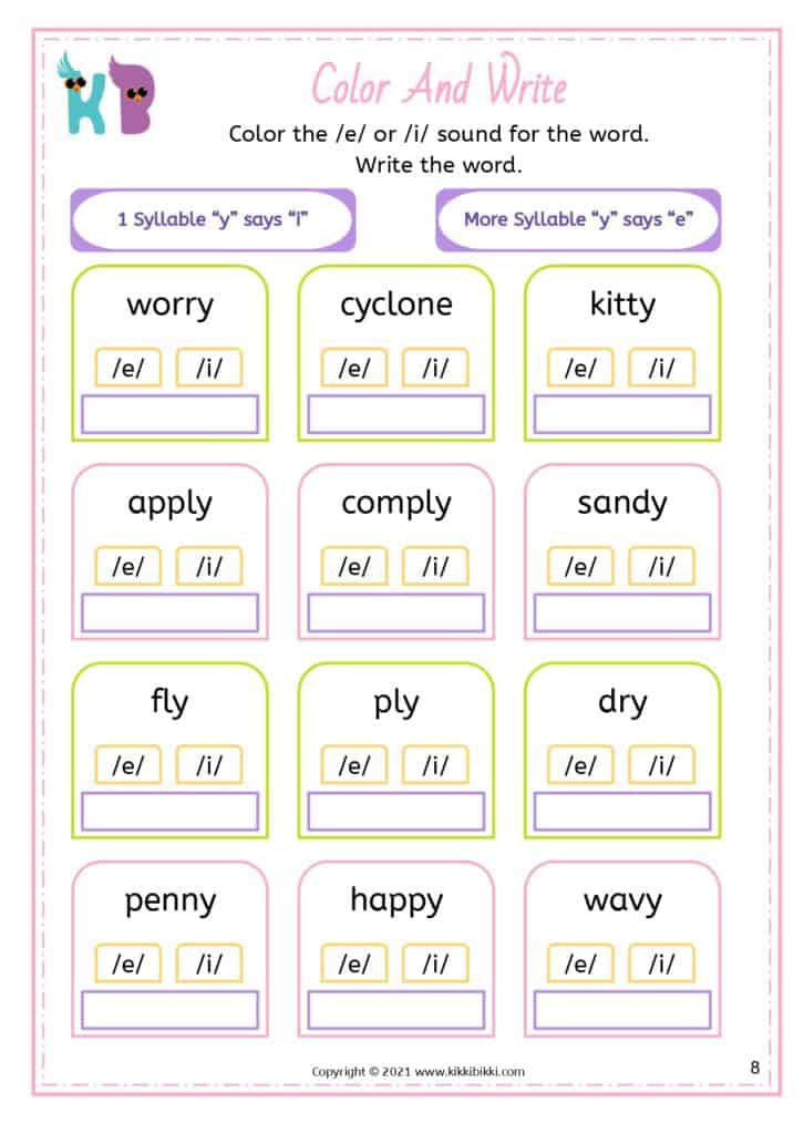 Kindergarten Phonics Worksheets PDF