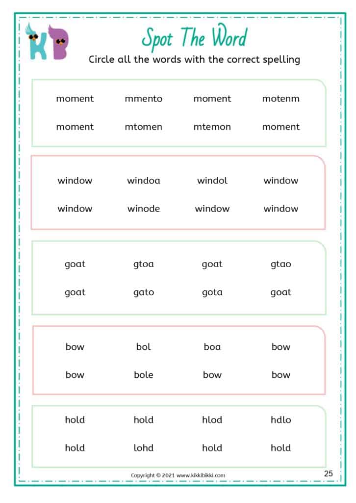 Fun CVC Words Worksheet