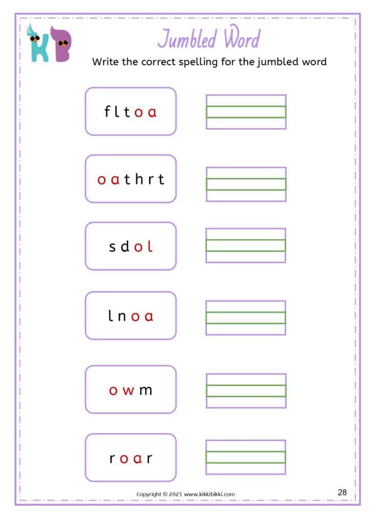 Interactive Learning: Long O Words