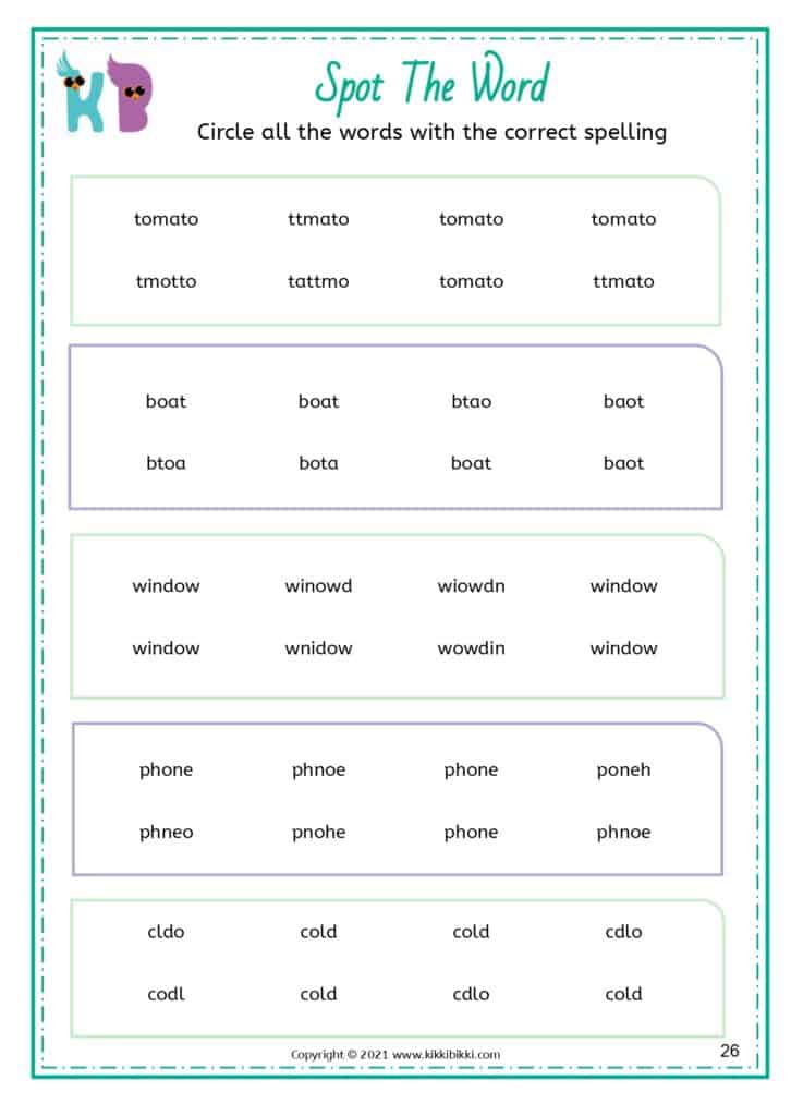 CVC Words Worksheet