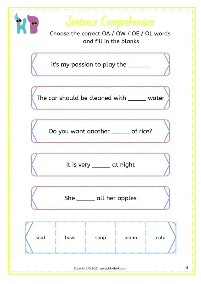 Interactive Learning: Fluency in oa ow oe ol