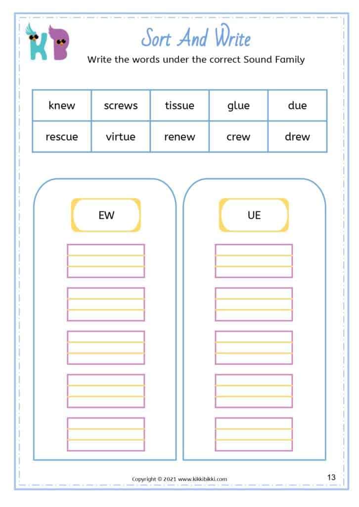 Phonics Cut and Paste for Kindergarten