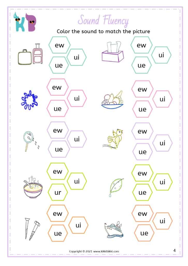 Practice Phonics with Sound Words Worksheet