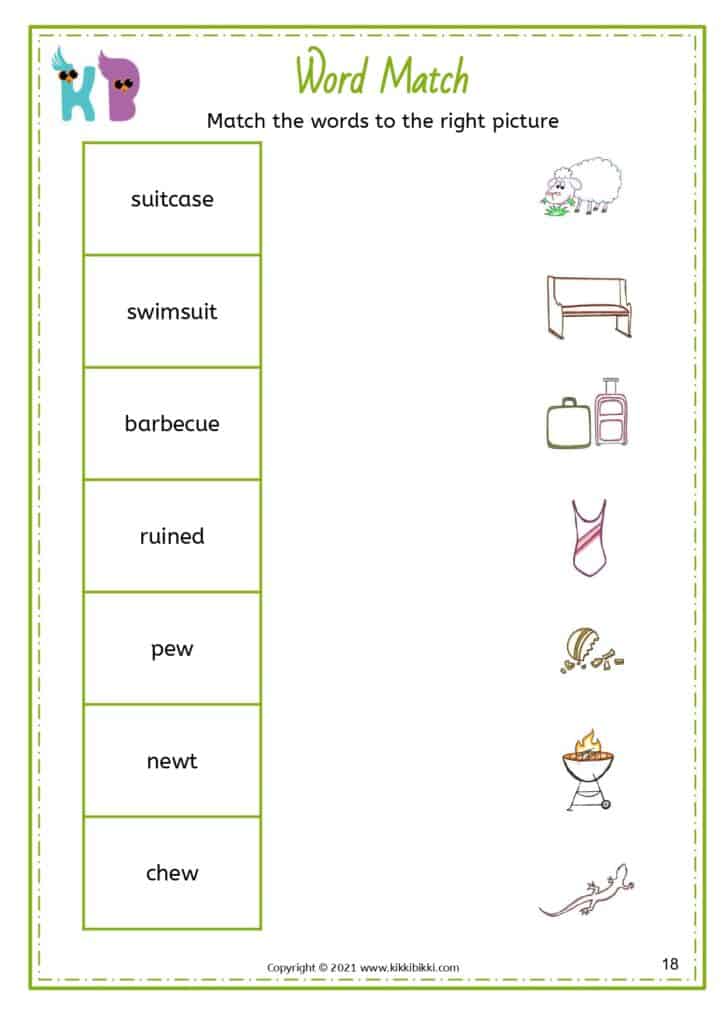 Creative Learning with Sound Words Worksheet