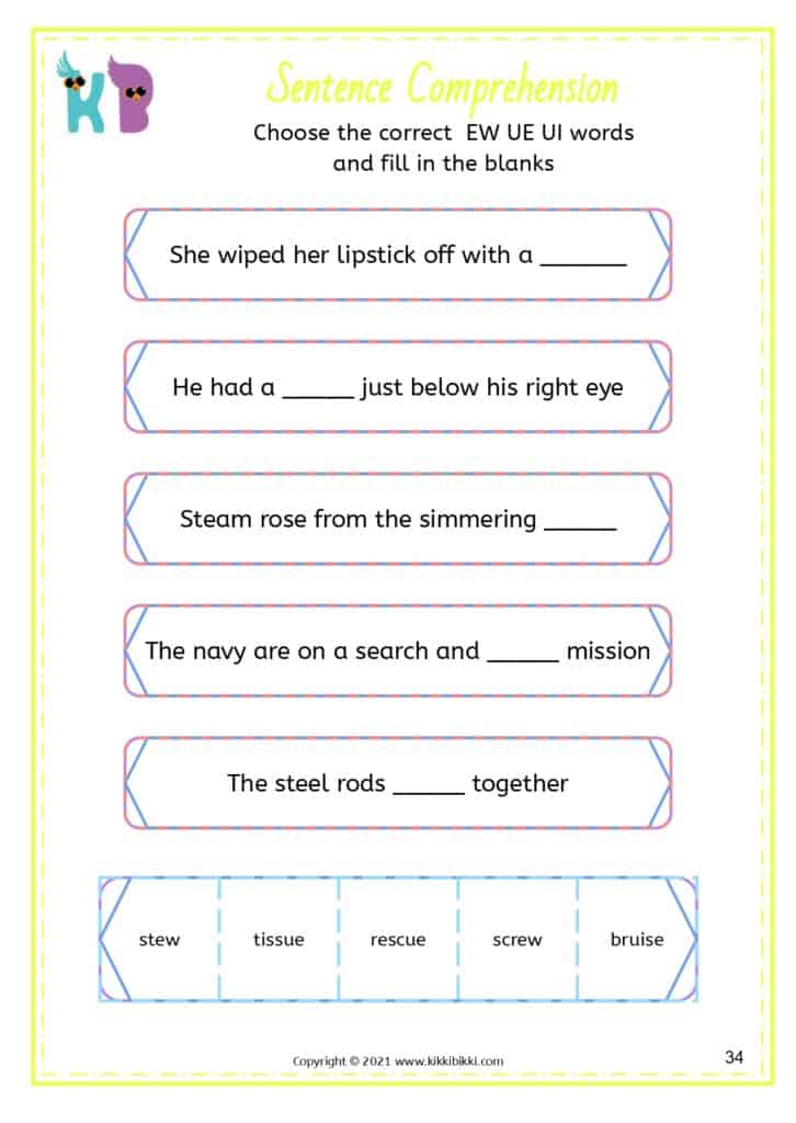 Phonics Fun: Learning with Sound Words Worksheet