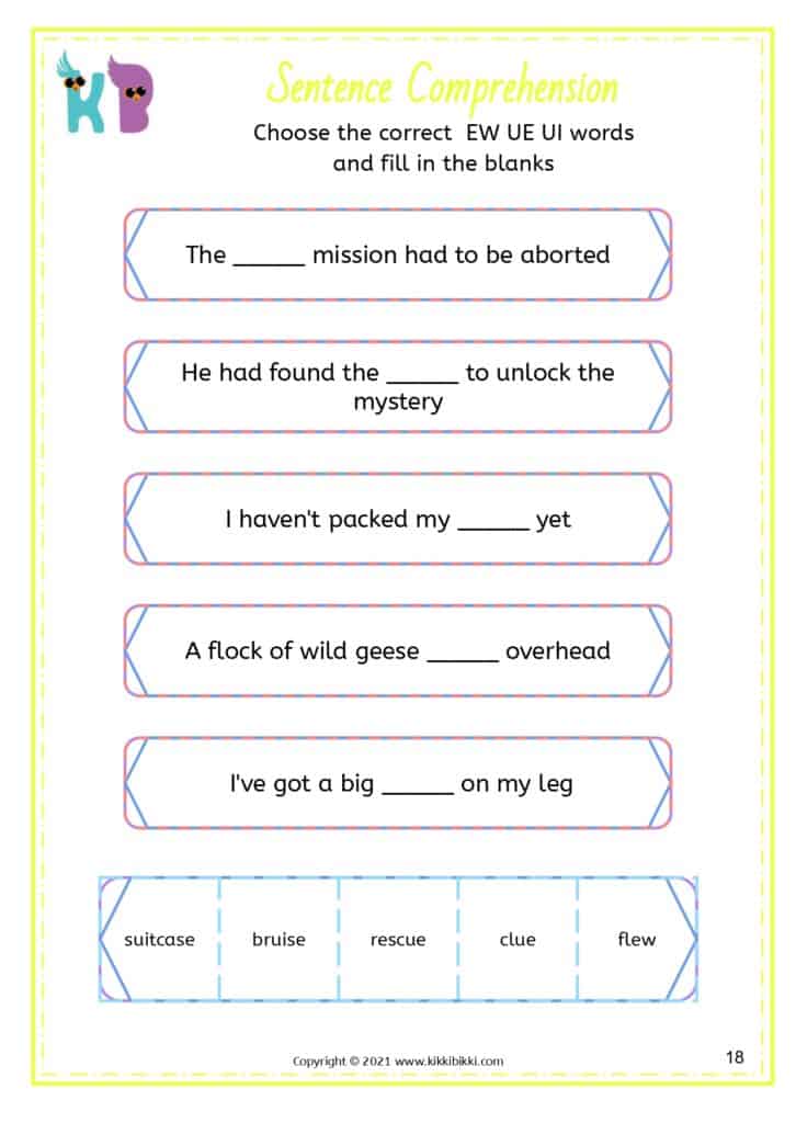 Discovering Sound Words Worksheet