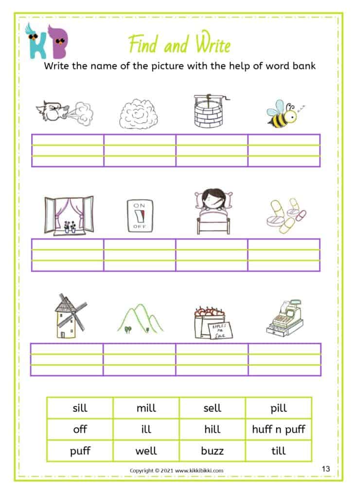 Fun Phonics Spelling Worksheets