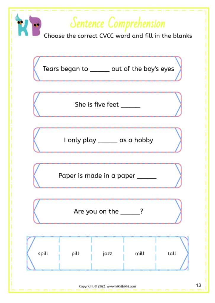 Phonics Activities for Kindergarten