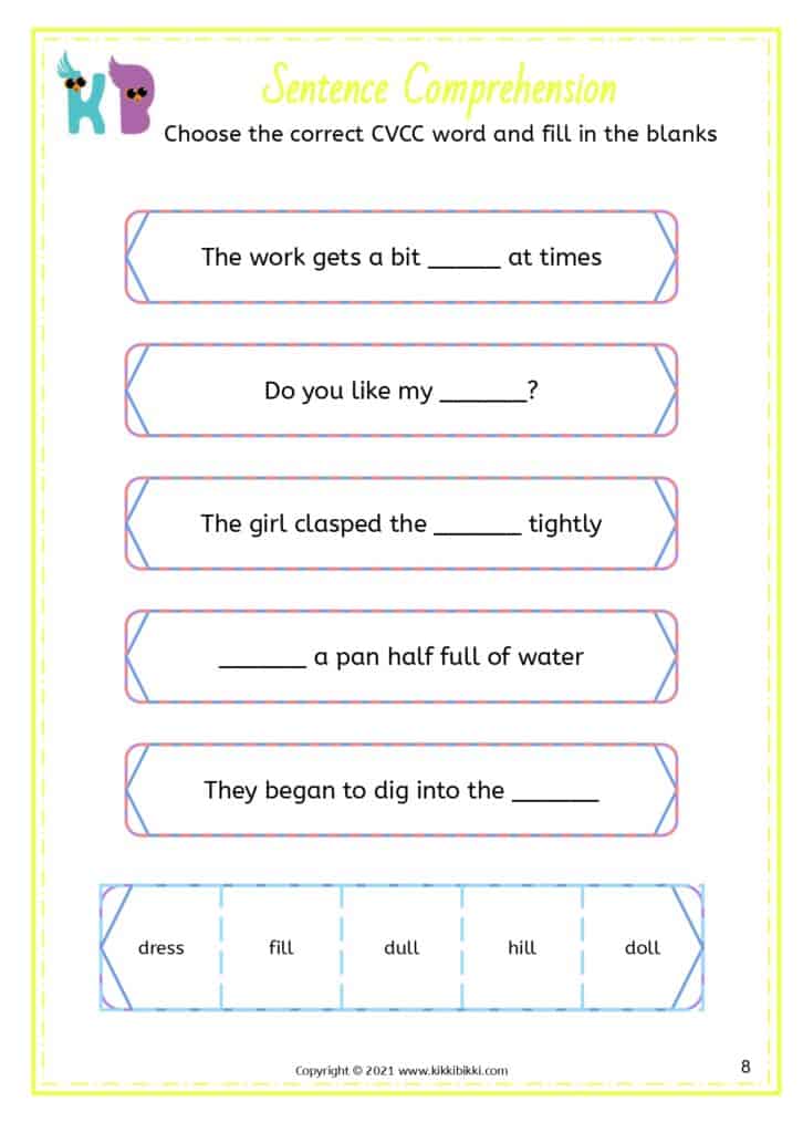 Phonics Practice for Kindergarten